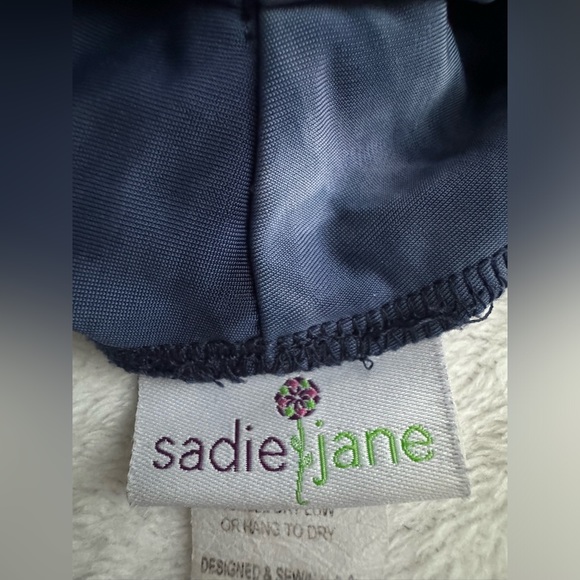 Sadie Jane Blue Halter Leotard - Picture 2 of 4